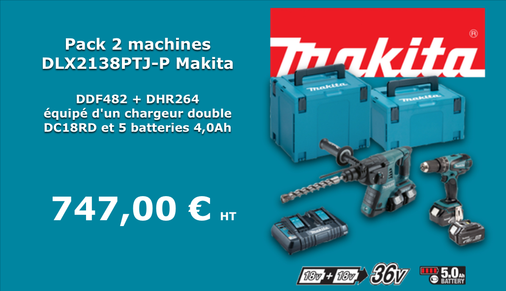 Pack Makita DLX2138