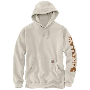 sweatshirt-a-capuche-sleeve-carhartt-blanc