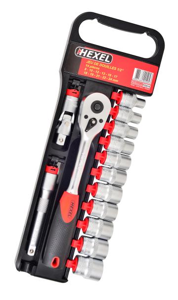 jeu-14-douilles-1-2-8-a-24-mm-avec-cliquet-hexel