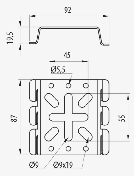 Acheter Support 60X60 pour chemin de câble fil Rejiband chez