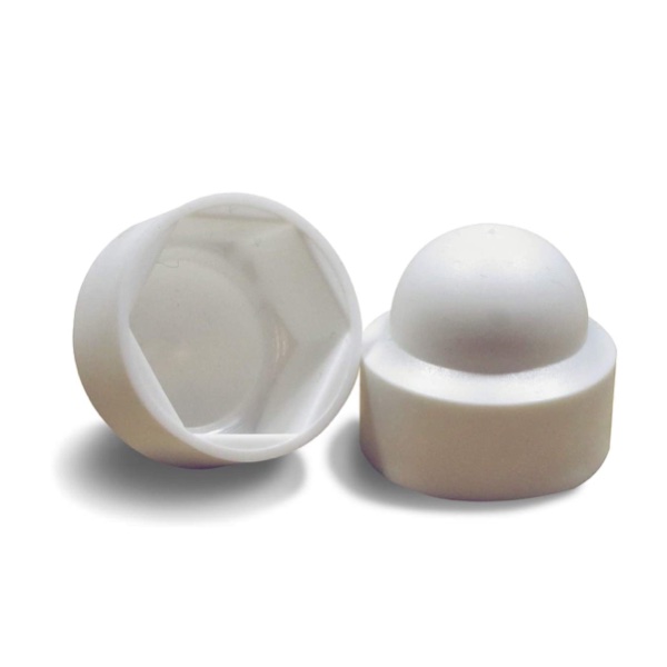 cache-ecrou-polyethylene-blanc