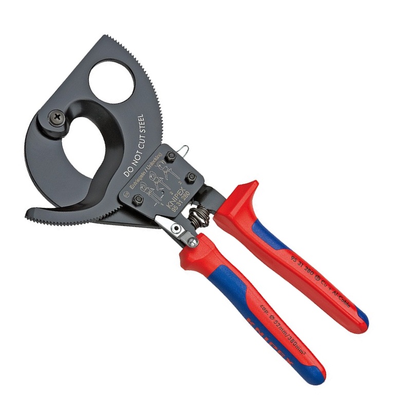 coupe-cable-a-cliquet-knipex-52-mm