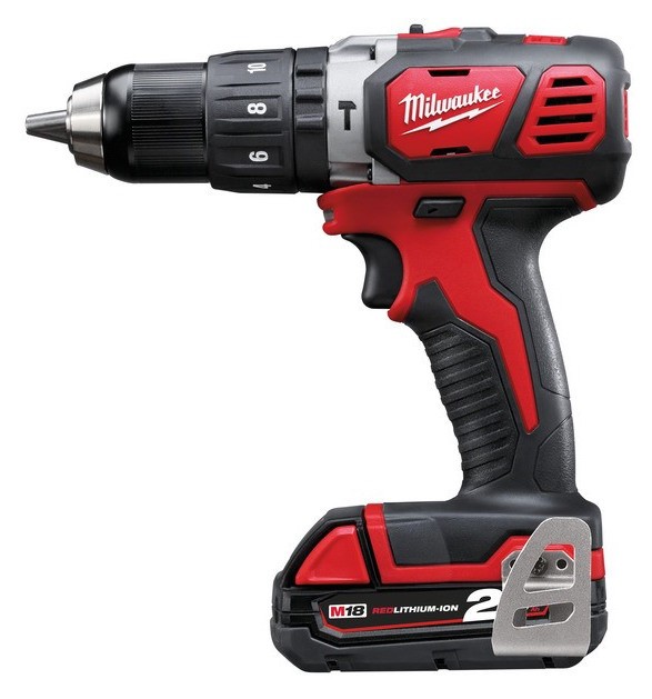 perceuse-agrave;-percussion-compacte-milwaukee-m18-bpd-202x-2x20ah