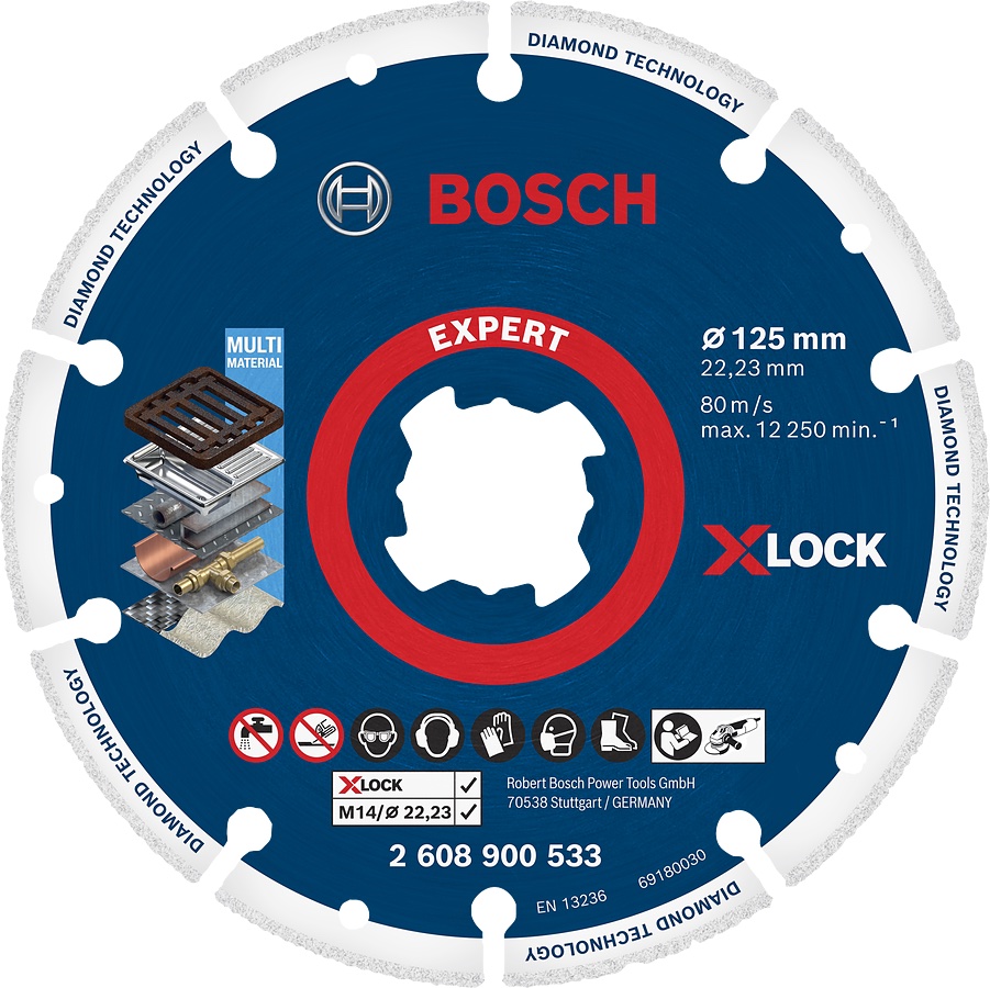 Acheter Disque à tronçonner Diamant métal 125 mm Bosch chez  