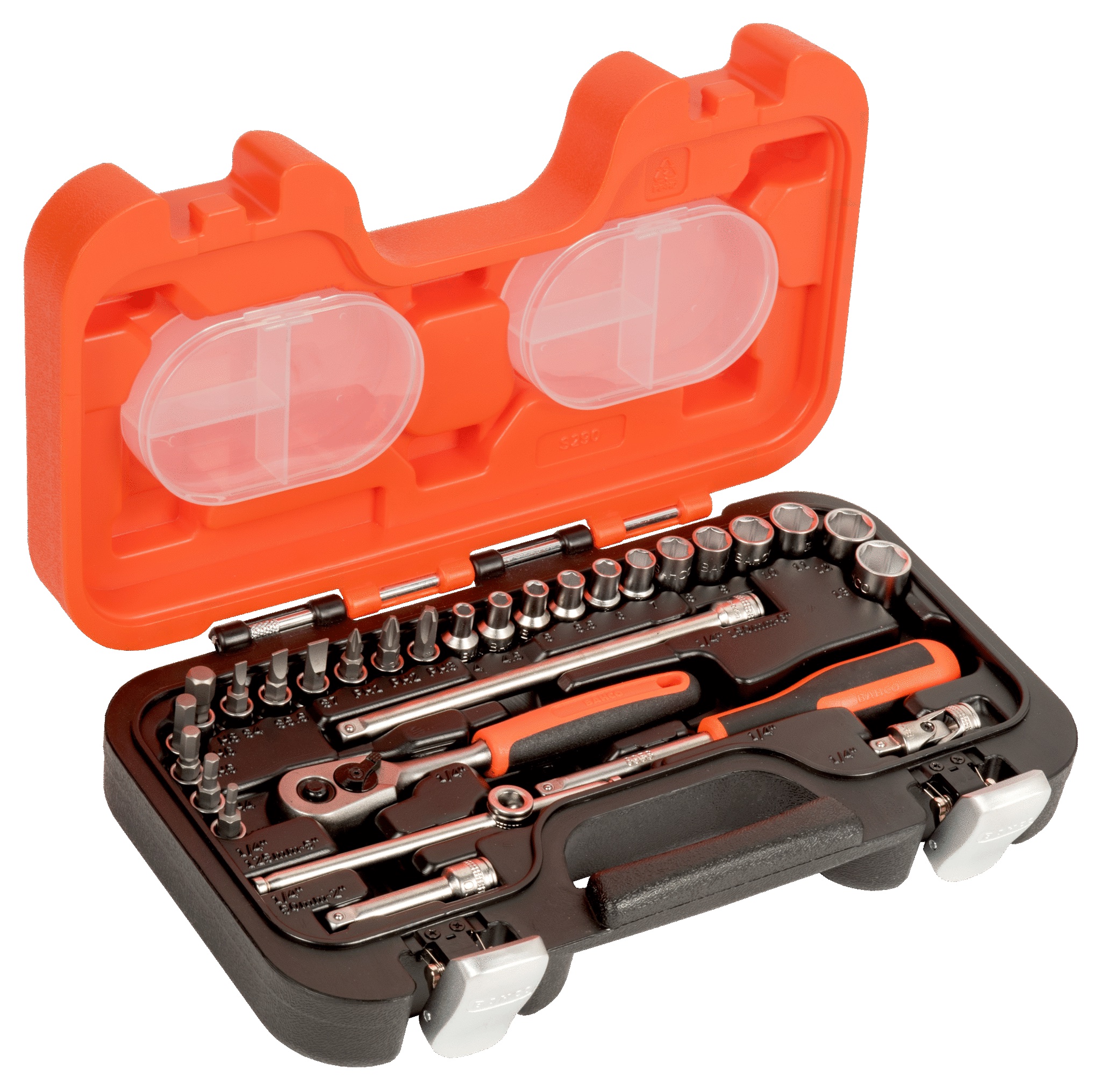 jeu-de-douilles-6-pans-1-4---et-cliquet-douilles-tournevis-bahco---29-pieces