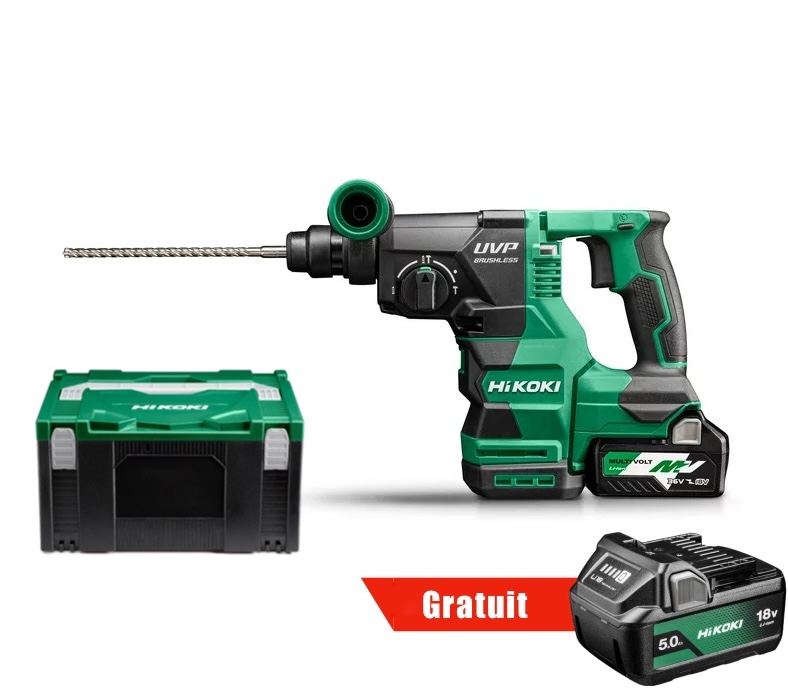 perforateur-sans-fil-hikoki-dh3628dawvz-2x50ah---1-batterie-offerte