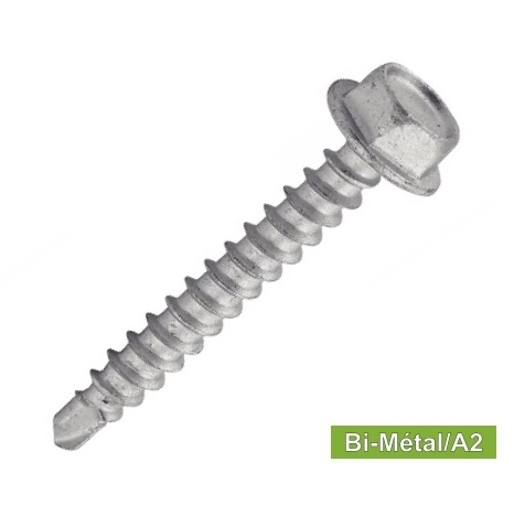 vis-autoperceuse-tecirc;te-hexagonale-bi-meacute;tal---a2