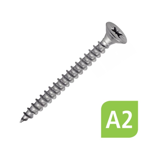 200-vis-bois-tecirc;te-fraiseacute;e-inox-a2-4-x-20