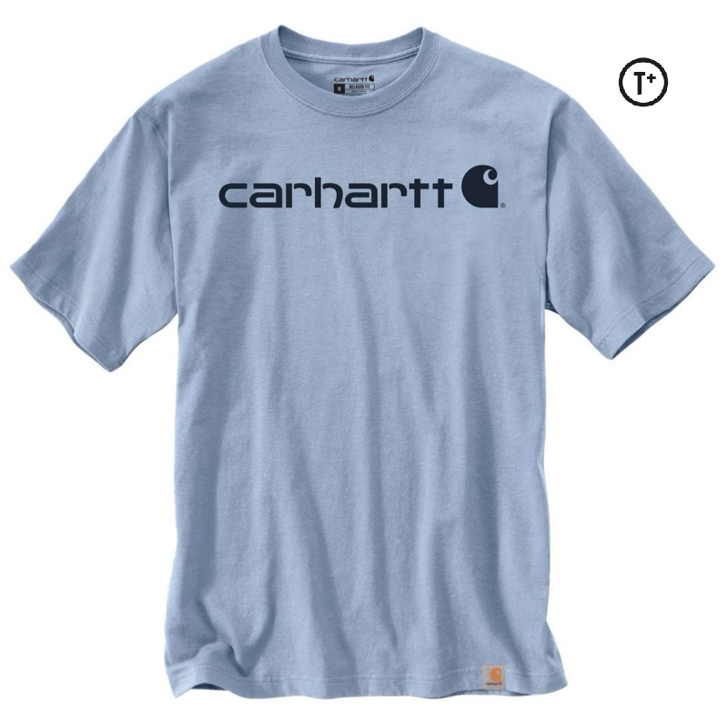 t-shirt-core-logo-carhartt-fog-blue-taille-xl