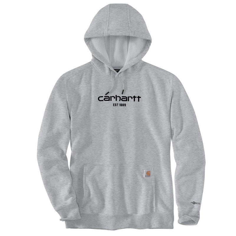 sweatshirt-a-capuche-graphic-carhartt-gris