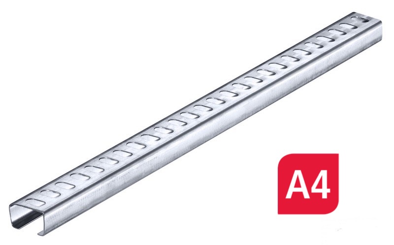 rail telex 30 x 2000 mm inox