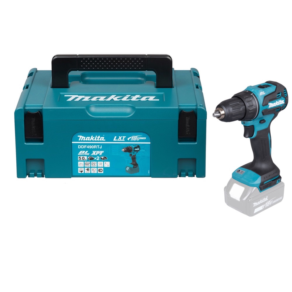 perceuse visseuse makita 18v ddf490zj en coffret sans batteries